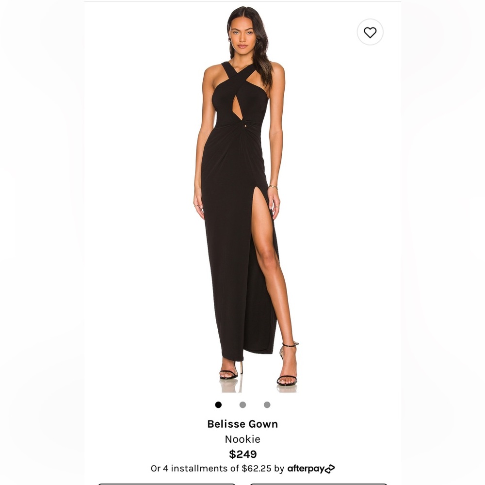 COPY - Black Nookie Belisse cut out Gown